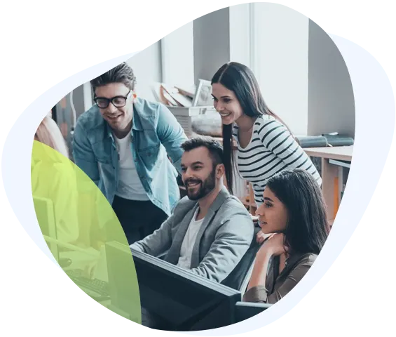 Tech company teamwork